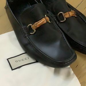 GUCCI Bamboo Driving Loafers !